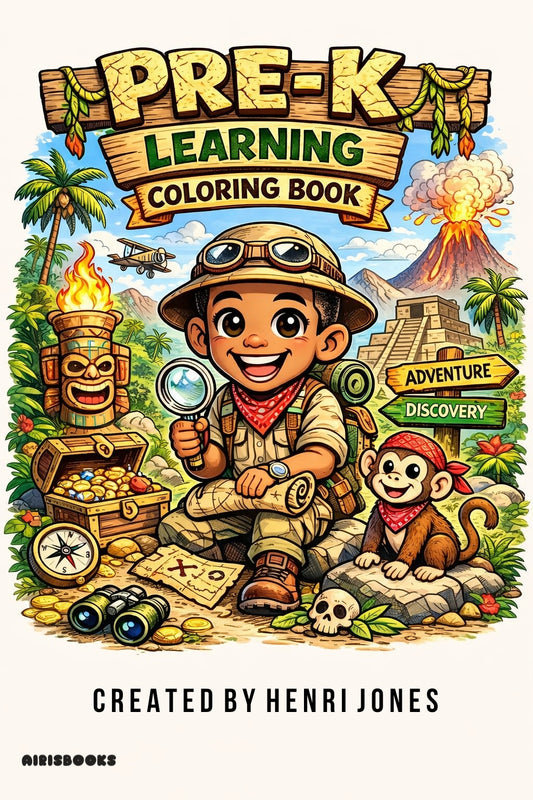 PRE-K KIDS LEARNING COLORING BOOK (DIGITAL)
