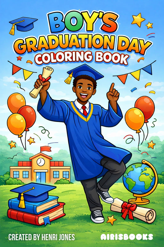 BOY’S GRADUATION DAY COLORING BOOK